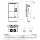 Trójfazowy falownik 55/45 kW 460VAC VFD550C43A-21 Delta Electronics